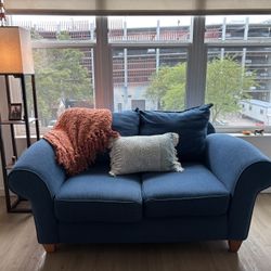 Cozy Blue Love Seat