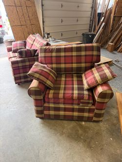 Love seat and chair