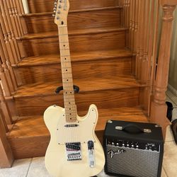 Fender MIM Telecaster (Fully Setup) W/ Fender Amp 