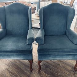 Set of two upholstered armchairs great condition