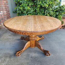 Round Wood Table 
