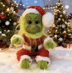 Christmas Grinch Monster Elf Santa 🎅 Doll 