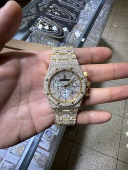 AP Royal oak chrono MOP 18k 28 ct va diamonds natural With box no card