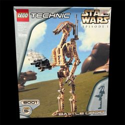 Vintage New Sealed LEGO Technic Star Wars 8001 Battle Droid set from 2000 Rare