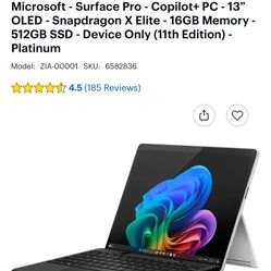 Microsoft surface pro Copilot + PC