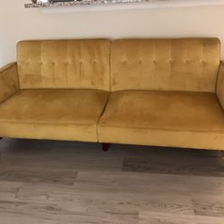 Sofa futon bed Color Mustard 