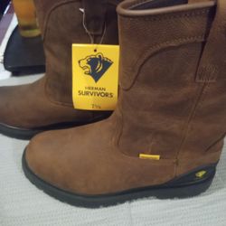 Men's Work Boots Brand New 7-1/2... Waterproof Steel Toe 