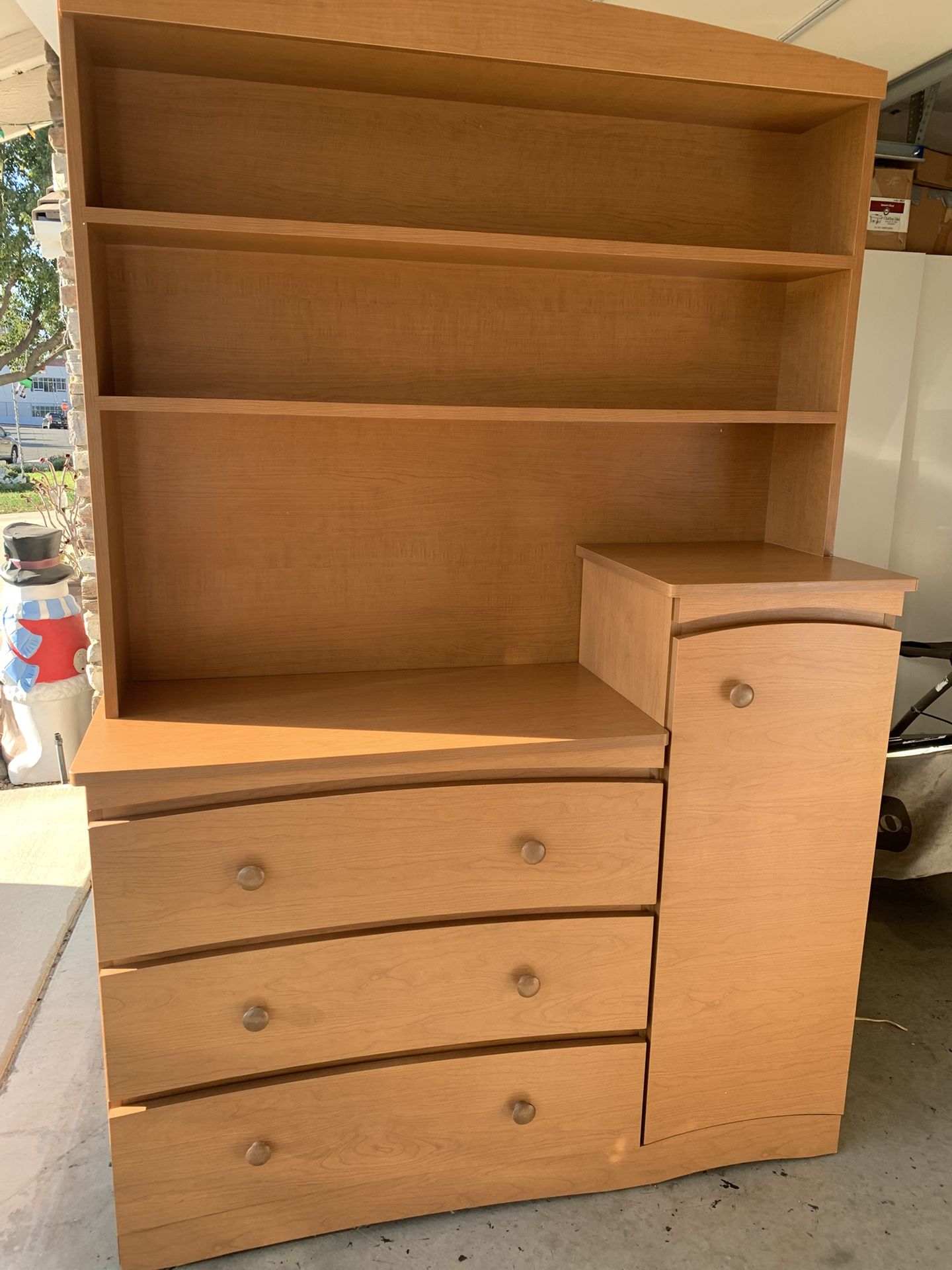 Baby Changing Table, Dresser and Shelving