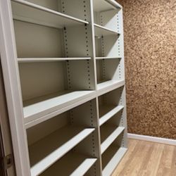 Metal Bookshelf, Wide Bookcase with Adjustable Shelves,Large Display Shelves for Living Room, Home Office, Library 