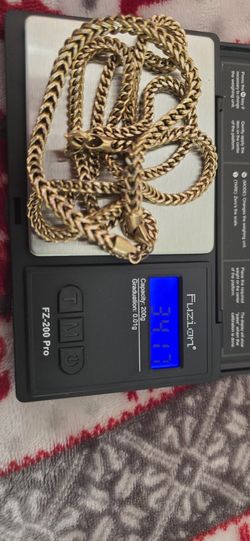 Franco Bracelet & Chain 10k Gold Set