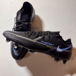 Nike Phantom GT2 Elite FG Black Blue FLYKNIT ACC CZ9890-004  Men's  7 Wmns 8.5