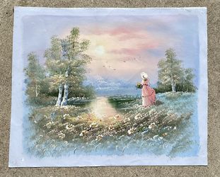 P.Hunter. Landscape and scenery paintings