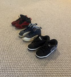 Boys Heelys And Jordan’s 3Y