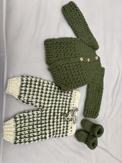 HANDMADE crochet Set 0-3 Months 