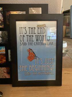 Framed Butterfly Poster.