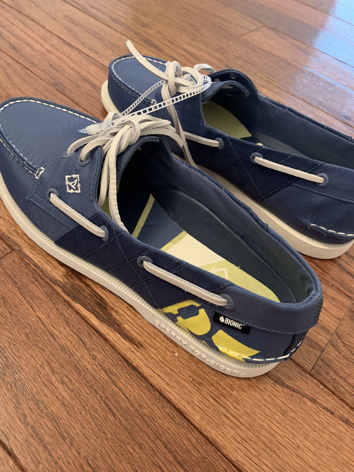 New Sperry Top Sider Bionic Men's Boat Shoe Blue Size