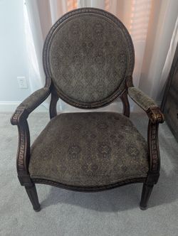 Vintage Upholstered Armchair Louis XV