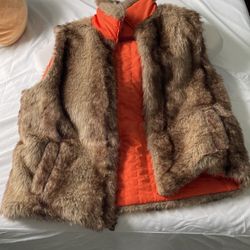 Reversible Faux Fur Vest 