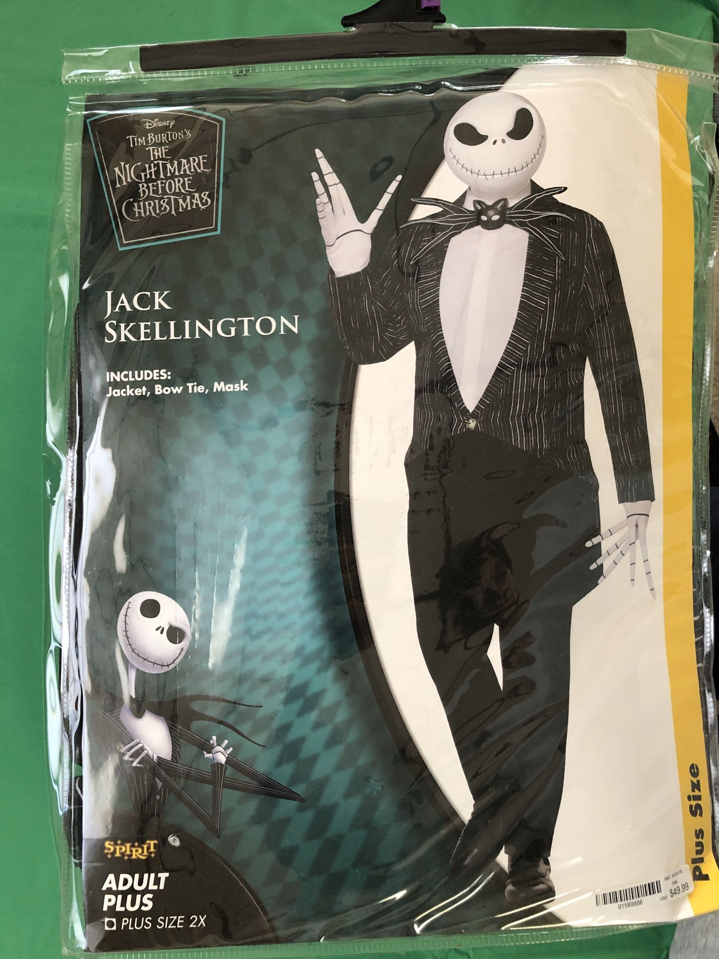 Jack Skellington Halloween Costume Plus Size 2X
