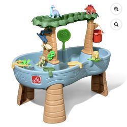 BRAND NEW - Step2 Dino Showers Multi-Color Plastic Water Table with 13-Piece Playset