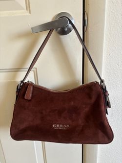 Guess suede brown purse
