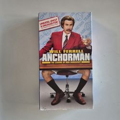 Anchorman, The Legend Of Ron Burgundy- Unrated, Uncut & Uncalled For! (VHS, 2004) Will Ferrell