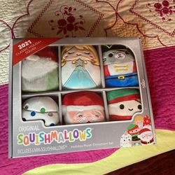 Squishmallow Special 2021 Holiday Plush Ornaments Set