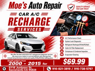 A/C Recharge and Parts