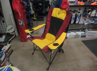 Used Logo Design Oversized High Back Fold Out Tailgaiting Chair ASU Branded