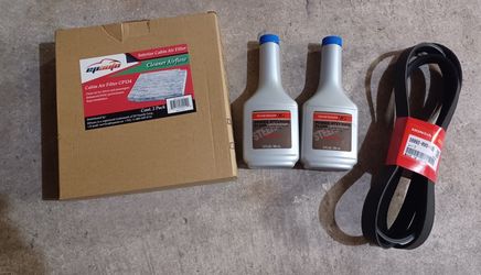 Honda Cabin Filter, Power Steering Fluid, Belt