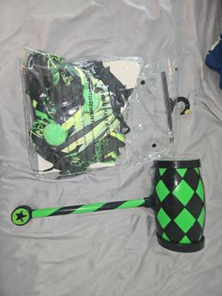 Kids Glow In The Dark Chaos Clown Costume with Hammer