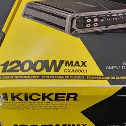 kicker 12 inch sub 1200watt amp 