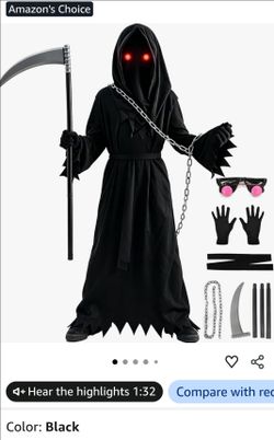 Kids Grimm Reaper costume