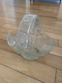Crystal vase basket