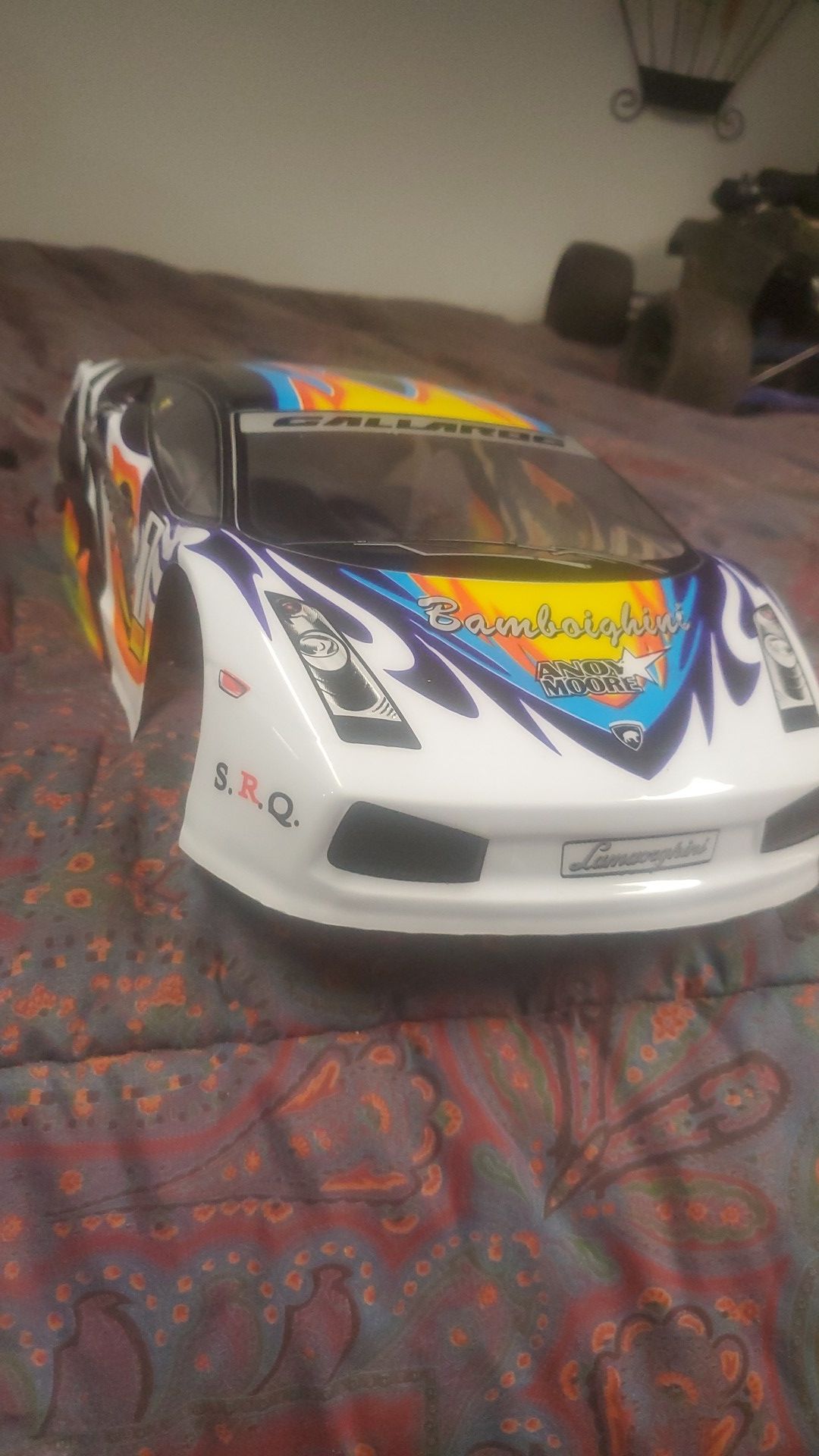 Lamborgini 10th scale drift car body $45.00