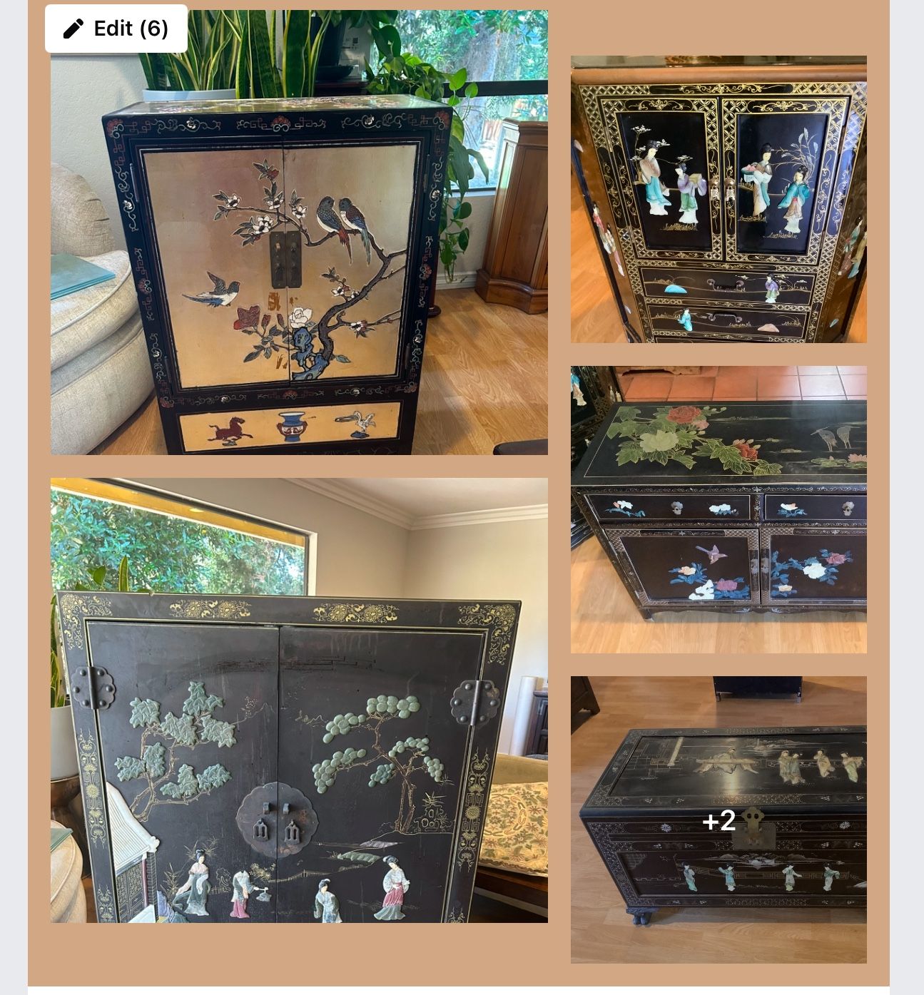 Oriental Vintage Furniture Taking Offers