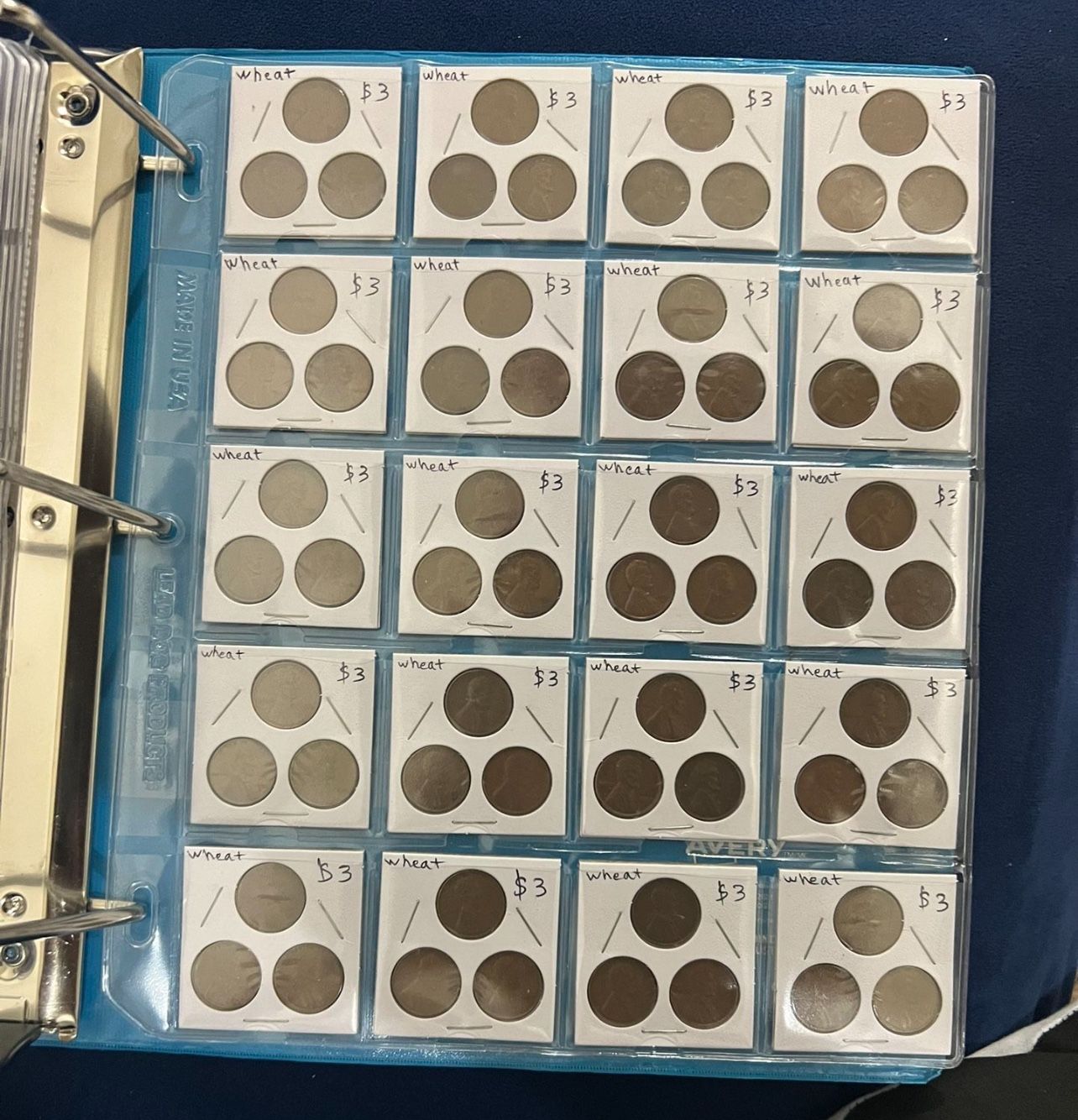 Wheat pennies 1940s ,1950s )60 pieces