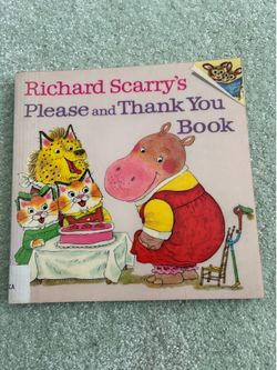 Vtg 1973 Richard Scarry's Please and Thank You Book (1978 Pictureback Edition)