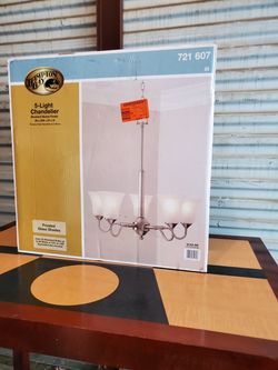 5 light chandelier hampton bay