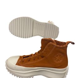 converse run star hike hi Unisex Size Men 5 Size Women 6.5 Color Brown A04299C