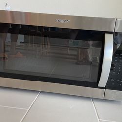 Whirlpool Sliver Microwave  With Fan