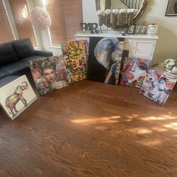 Modern Wall Art Canvas 6 Pieces