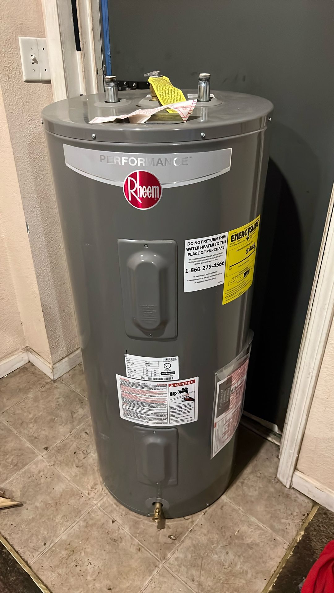Rheem Performance 40 Gallon Electric water Heater