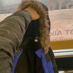 Noki Blue Puffer Jacket For Kids