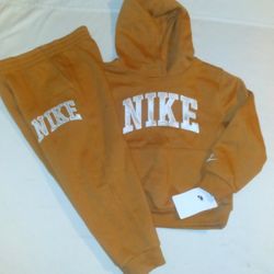 Nike Boys Youth 2pc Hooded Flax Jogger Set With Hoodie- 6y 