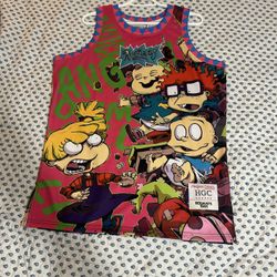 Rugrats Nickelodeon Men's Headgear Classics All Over Print Basketball Jersey