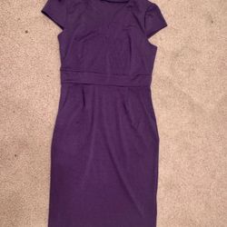New Small purple short stretchy dress pockets
