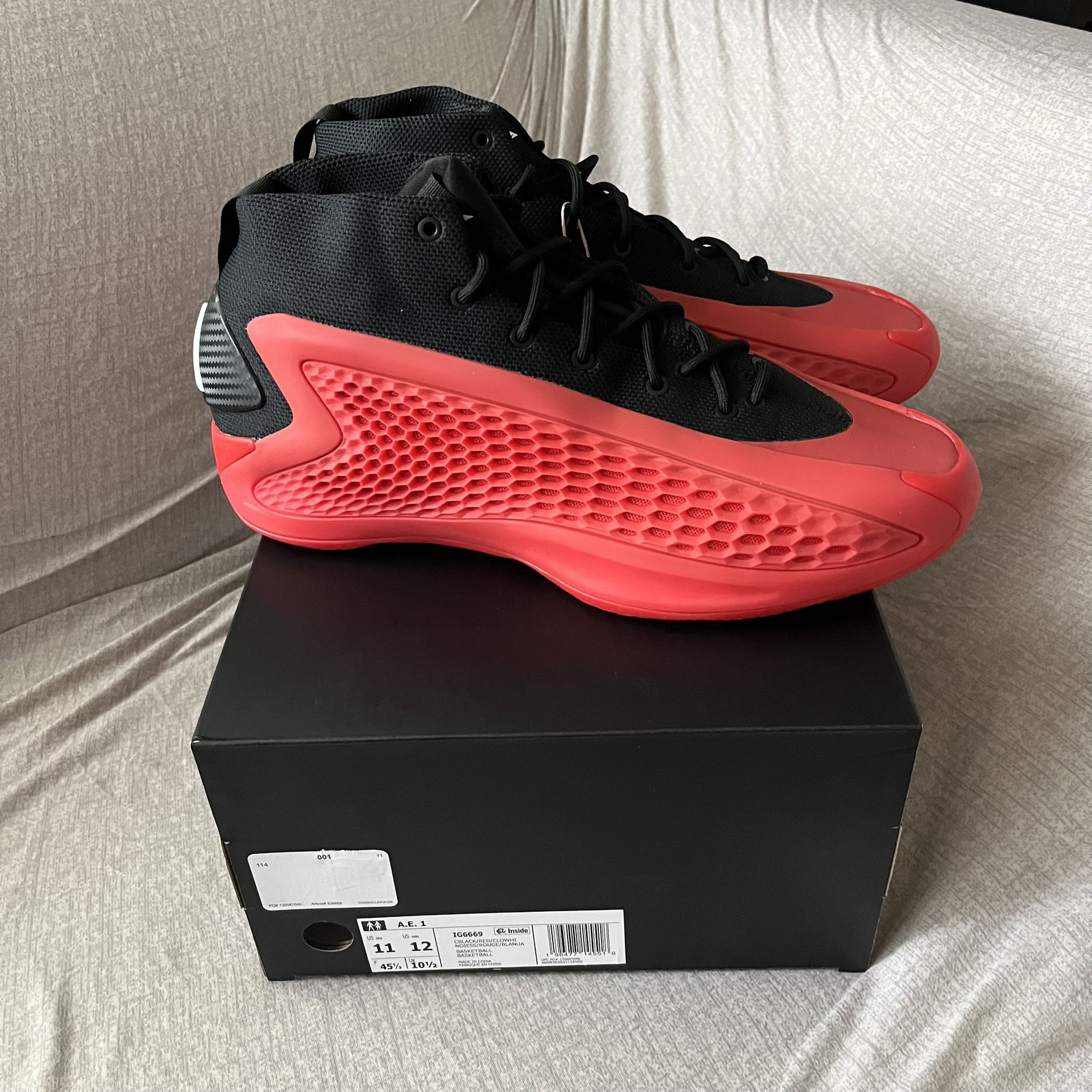ADIDAS MENS SZ 11 A.E. ANTHONY EDWARDS 1 BASKETBALL SNEAKER SHOES adidas Anthony Edwards 1 Basketball Shoe | Hibbett main image 4