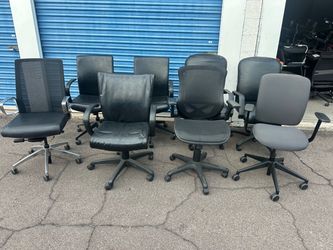 8 commercial grade office chairs Hon Steelcase $25 each
