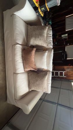 Beige sofa